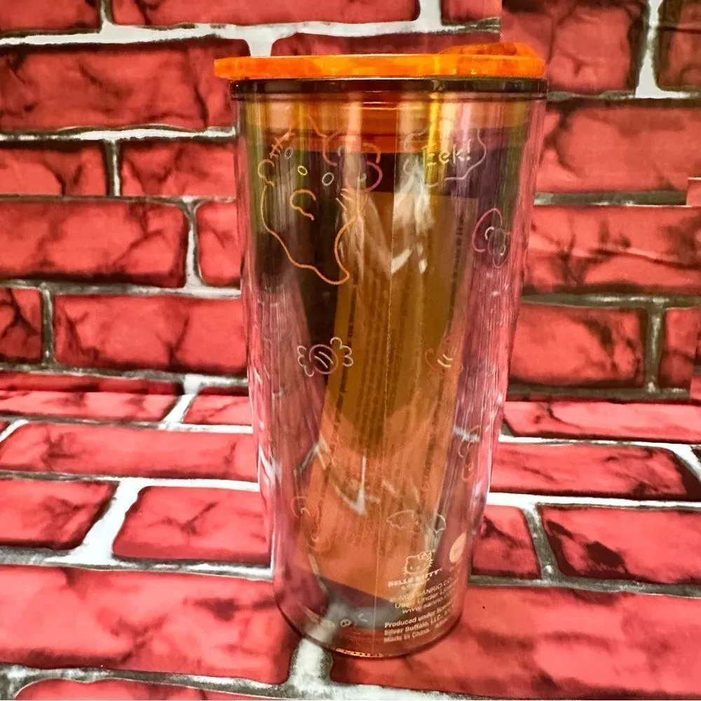 Hello Kitty Halloween Orange Pumpkin Tumbler